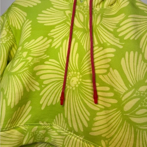 FARM Rio Neon Green Leaf Hoodie - Picture 4 of 6